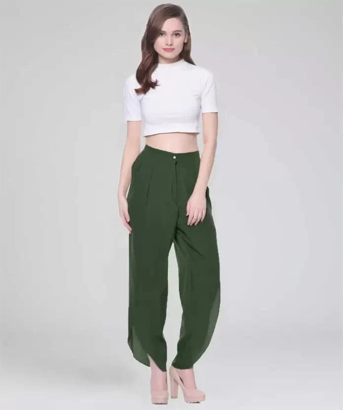 Adjustable Crepe Tulip Pants