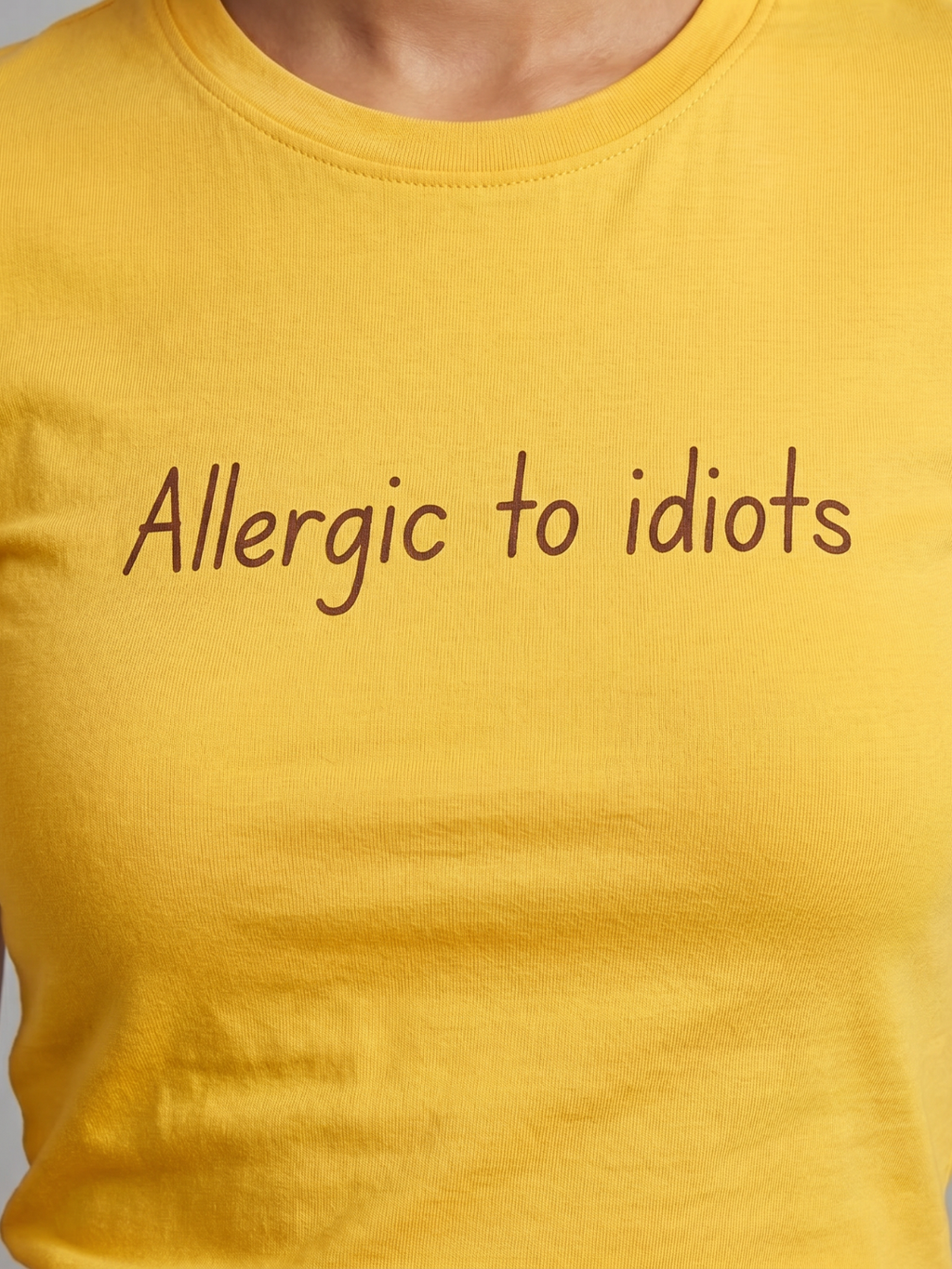 180 GSM Cotton Lycra Slogan Tee