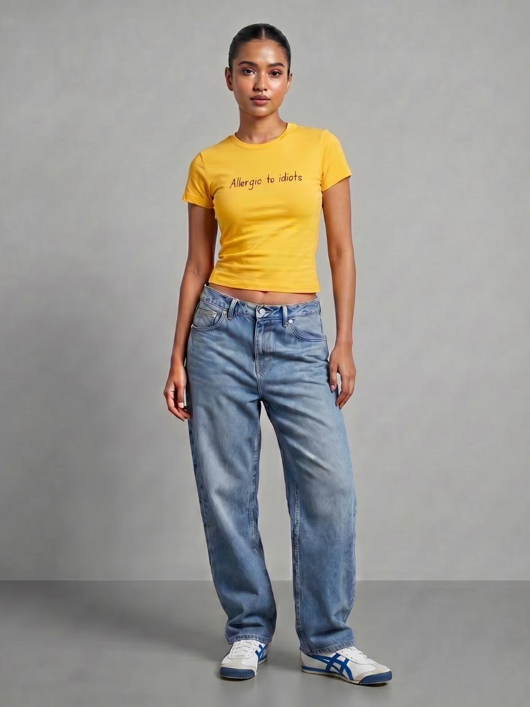180 GSM Cotton Lycra Slogan Tee